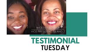 Testimonial Tuesday: Niccole Booker