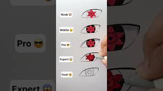 Drawing Mangekyou Sharingan Challenge #shorts