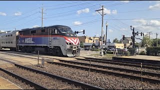 The Complete Metra Evening Rush Hour In Wheaton IL 8/21/2024