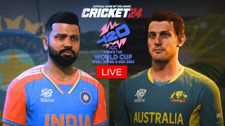 T20 World Cup 2024 India vs Australia Match - Cricket 24 Live  - Shree Gamerz