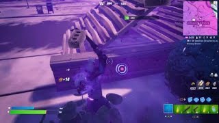 Fortnite DAILY  mission Destroy structures at  Greasy  Grove