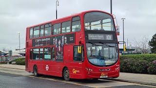 Full Journey on the Route 101 (WVL422 LX11FHV) Volvo B9TL Wright Gemini 2 Go-Ahead London