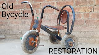 RESTORATION - Old Rusted Bycycle | Impossible Restoration Baby cycle