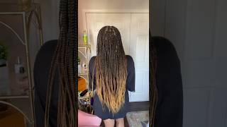 DIY SPRING /SUMMER BOX BRAIDS #braids #aesthetic #style #shorts #hair