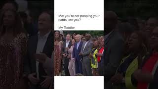 Biden Motionless During Concert -  Toddler Pants Meme