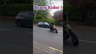 Scary Rider! #shorts #harleydavidson #biker #scary #fyp #viral #motorcycle #halloween #attitude