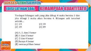 KEMAMPUAN KUANTITATIF || LATIHAN SOAL UTBK SBMPTN #1