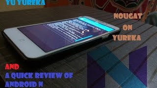 ANDROID NOUGAT (7.0) (CM 14 ) CUSTOM ROM FOR YUREKA/PLUS  | HOW TO FLASH | | QUICK REVIEW |