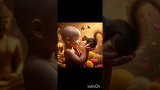 😘🥰 Cute little monks 😘🥰 part 66 #viral #viralshort #youtubeshorts