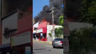 Incêndio na Loja Solar Magazine na Rua coronel Gurgel no centro de Mossoró