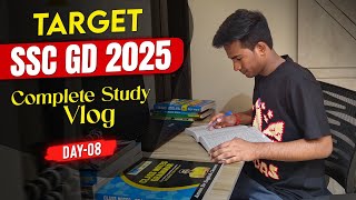 SSC GD Study Vlog & Complete Study Routine 📚DAY-08🔥 Himanshu Yadav #ssc #ssccgl #studyvlog #gd2025