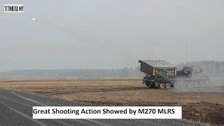 Great Shooting Action Showed by M270 MLRS