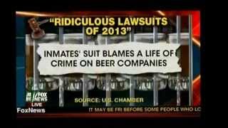 Your World with Neil Cavuto Highlights Top Ten Most Ridiculous Lawsuits of 2013