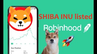 Shiba Inu is Available on Robinhood - Power of Meme Token Community