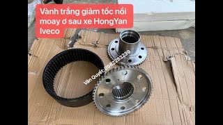 Vành răng giảm tốc nồi moay ơ sau xe Iveco HongYan - Vành trắng, vành đen 56 răng. LH: 0977117385