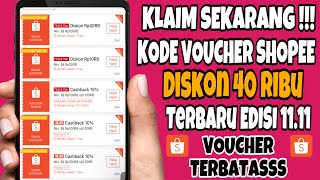 Kode Voucher Shopee Diskon 40 Ribu Edisi 11.11