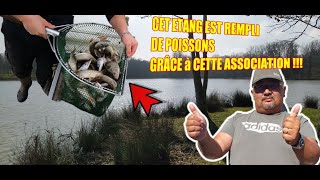 Cet étang est rempli de POISSONS grâce   à cette association !