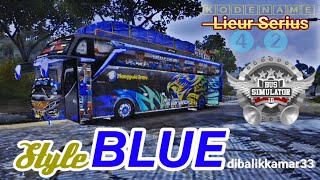 KODENAME LIEUR SERIUS STYLE BLUE #BUSSID V4.2