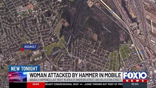 Woman attacked by a hammer in Mobile