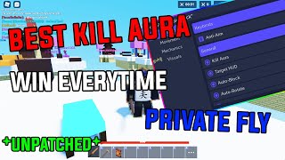 ROBLOX BEDWARS BEST SCRIPT/HACK [ FLY WITHOUT BLOCKS , OP KILLAURA , WIN EVERYTIME , INSTANT BREAK ]