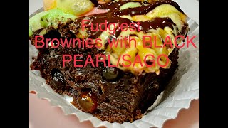 Fudgy Brownie w Black pearls/Sago/Tapioca balls