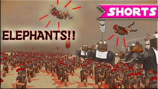 Total War Rome Remastered - Elephants Going CRAZY - #shorts