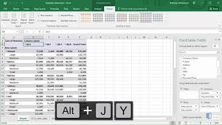 Adding Subtotals to a Pivot Table