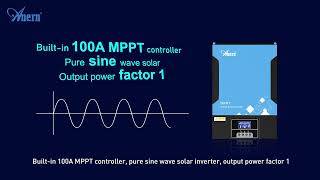 Removable LCD Hybrid Solar Inverter 3.6KW-6.2KW