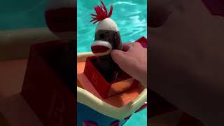 Funky Kong's Water Gun! #marioplush #funkykong #poolparty #marioplushpool #funny #shorts