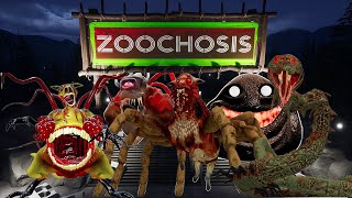 Zoochosis ALL JUMPSCARES vs MINECRAFT vs ROBLOX vs GARRY'S MOD and ALL ZOONOMALY 2 MONSTERS #38