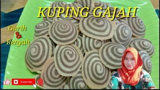 CARA MEMBUAT KUE KUPING GAJAH