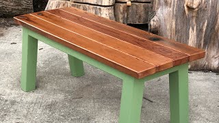 Outdoor bench-Design and Construction