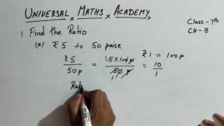 Universal Maths Academy...||| Class 7th||| Maths ch 8..