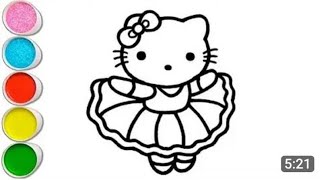 Hello Kitty  🐈 drawing, coloring & painting for kids and toddlers,57