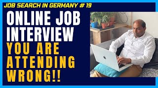 Online Job interview - Things you don’t see from other side | Job search in Germany # 19