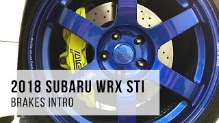 2018 Subaru WRX STI brakes intro