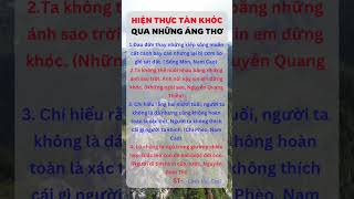 Hiện thực qua những áng thơ văn học #follower #giatricuocsong #vanhocvietnam