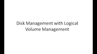 Disk Management Using LVM.