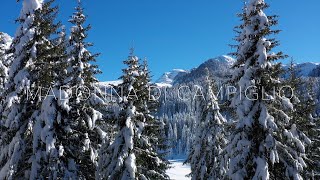 Winter Serenity: Aerial Views of Madonna di Campiglio and Alpine Wonders ❄️🏔️ #WinterAlps #Italy