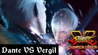 Street Fighter V Dante VS Vergil