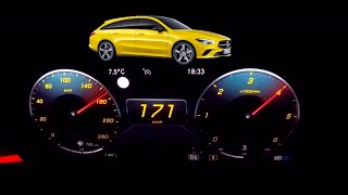 Mercedes-Benz CLA 200d - Shooting Brake - Acceleration 0-190km/h