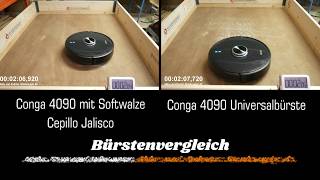 Conga 4090 Softwalze und Kombibürste im Vergleich- [ Saugroboter Test]