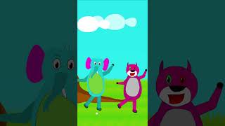 The elephant dances| Animales Kids | Aillion kids Nursery #shortsviral #shorts #shortsfeed