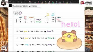 Matrices (Multiplication)