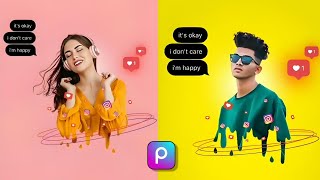 Instagram Creative Photo Editing | Dripping Effect | PicsArt Photo Editing