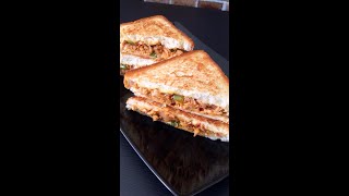 #shorts CHICKEN CHEESE SANDWICH❗BEST CHICKEN CHEESE  SANDWICH RECIPE EVER MADE BY RUSTIC FLAVOURS 🧀💖