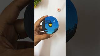 Easy painting ideas for beginners | Night sky painting | acrylic painting ideas | step by step #art