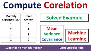 How to find the coefficient of correlation | Correlation between two variables by Mahesh Huddar