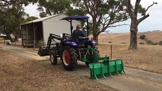 TRIDENT 40HP TRACTOR 4WD+FEL+ 5FT SLASHER SHUTTLE SHIFT 404 FOR SALE