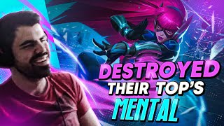 I COMPLETELY DESTROYED THE ENEMY TOP'S MENTAL | IreliaCarriesU